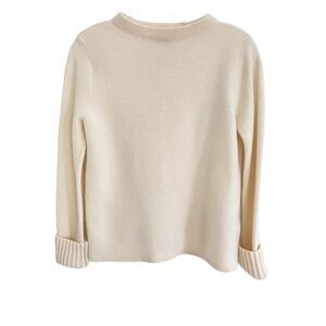 Club Monaco 100% Merino Wool Mock Neck Women Knit Pullover